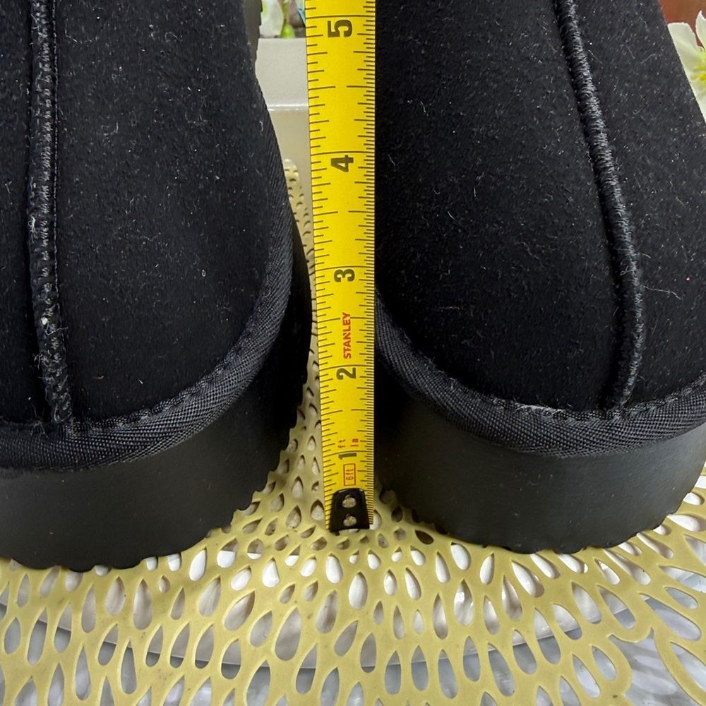 (Z3) New women's platform Clog, short mini boots with fleece lining, Sz 41/9 US - Picture 5 of 10
